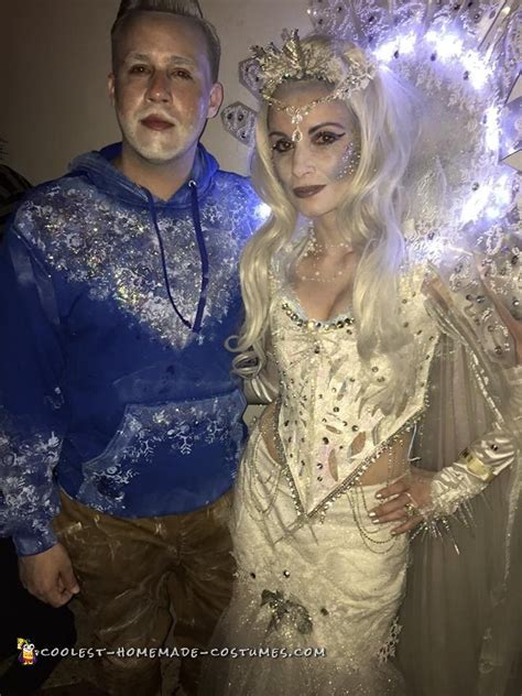 Cool Ice Queen and Jack Frost Couple Costume