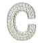 Clear Crystal Monogram Letter, C