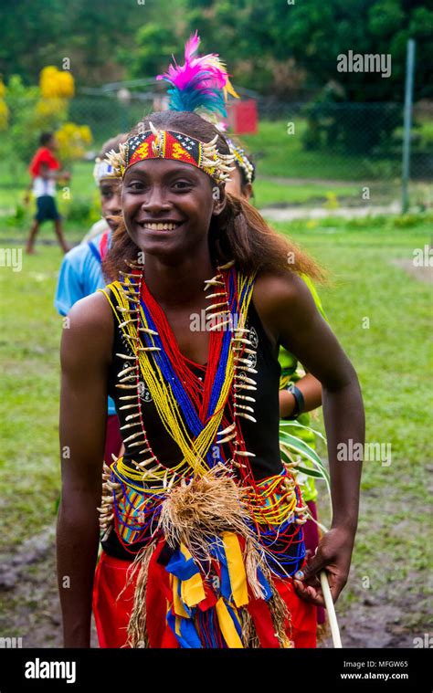 Young people practising traditional dance, Manus Island, Admiralty Islands, Papua New Guinea ...