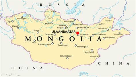 Rivers In Mongolia Map