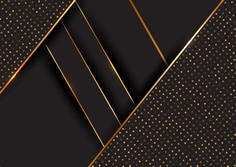 Abstract black and gold background Vector | Free Download