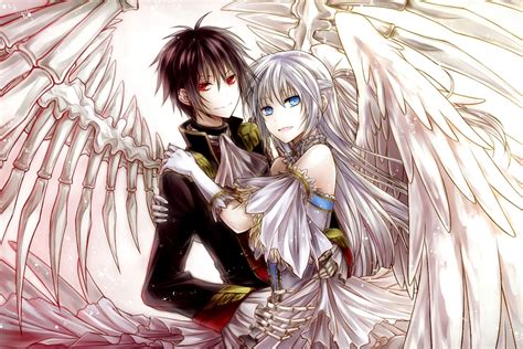 anime angel and demon love | Anime galaxy, Angels and demons, Anime angel