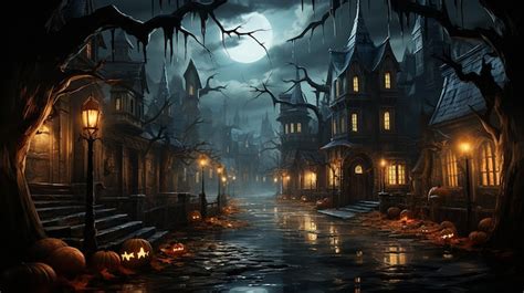 Premium AI Image | Halloween Wallpaper in the Style of Rome