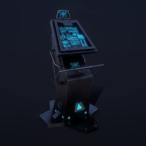 3D model Sci-Fi Console-Computer VR / AR / low-poly | CGTrader