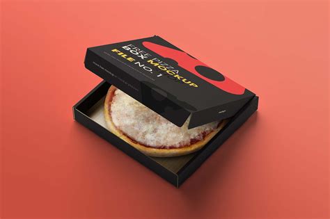 Free Opened Pizza Box Mockup (PSD)