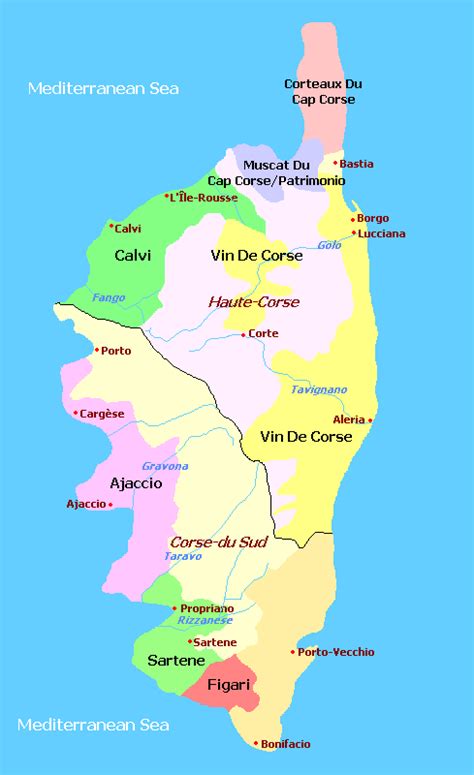 Corsica Wine Regions, France