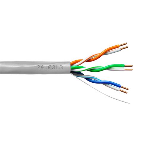 Provo CAT3 Telephone UTP Cable 24-3pr SOL BC UNSH CSA FT4 UL RoHS – Grey JKT