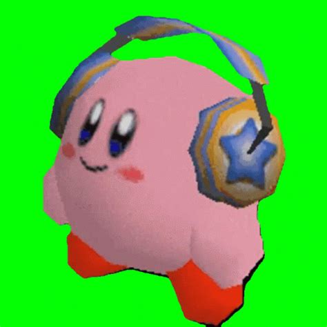 Kirby Headphones GIF - Kirby Headphones - Discover & Share GIFs