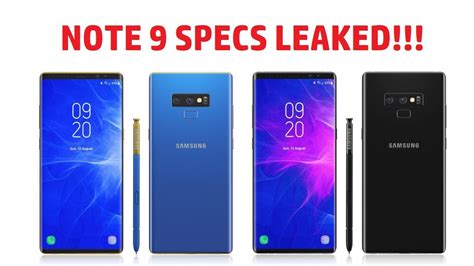 Galaxy Note 9 SPECS CONFIRMED in Early Hands-On Review - YouTube