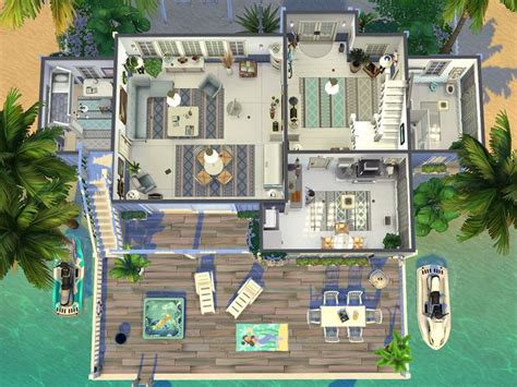 Family Beach House - The Sims 4