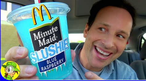 McDonald's® | Minute Maid® BLUE RASPBERRY SLUSHIE Review 🔵🧊🥤 | Peep ...