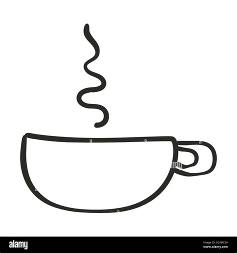 Coffee cup in doodle style. Vector illustration Stock Vector Image ...