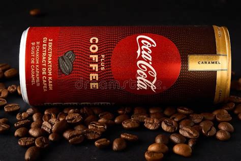 Drink Coca-Cola with Coffee Extract and Caramel Flavor. Editorial. Editorial Image - Image of ...