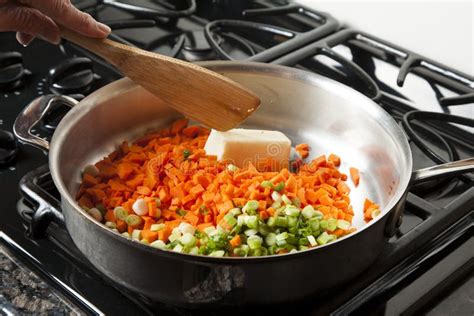 Sauteing Vegetables stock image. Image of butter, cook - 27110173