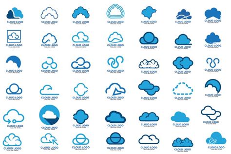 Set of Cloud logo Design (551088)