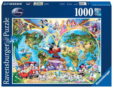 Buy Disney World 1000 Piece Jigsaw Puzzle Featuring the entire Disney Family: Disney Princess ...