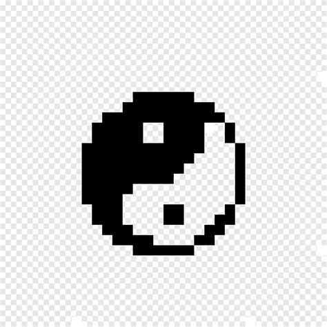 Yin Yang Minecraft Pixel Art