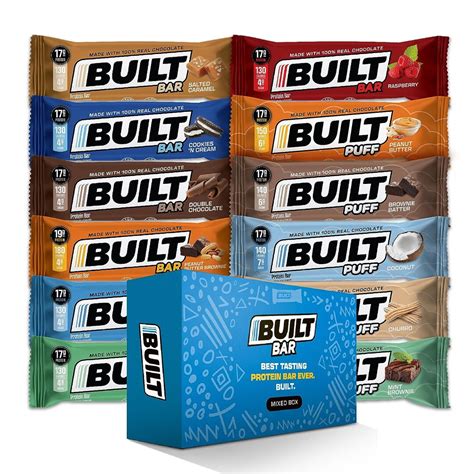 12 Built Bar Mixed Protein Bars & Puffs Fast Shipping - Etsy