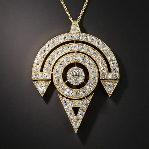 Vintage 18K Diamond Pendant Necklace - Antique & Vintage Necklaces ...