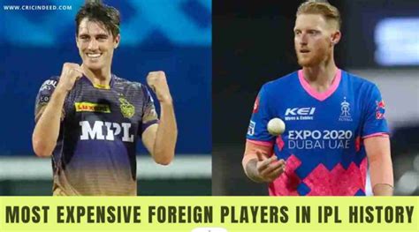 List: 10 Most Expensive Foreign Players in IPL History - CricIndeed