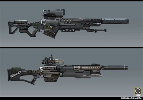 ArtStation - sniper rifle Design for the RISING FIRE