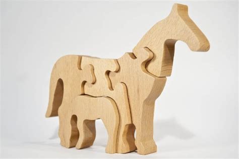 Personalized Horse Toys, Wooden Horse Puzzle, Educational Gifts for ...