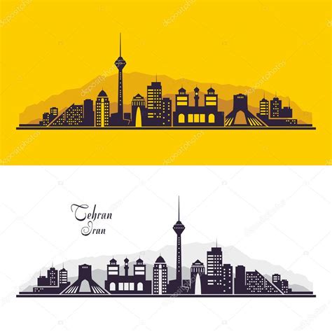 Tehran Iran city skyline — Stock Vector © nnfotograf #109847444