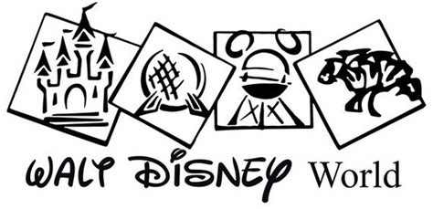 Walt Disney World Parks Logo Car Decal Sticker Vinyl EPCOT