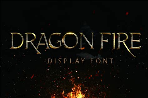 Dragon Fire Font · 1001 Fonts