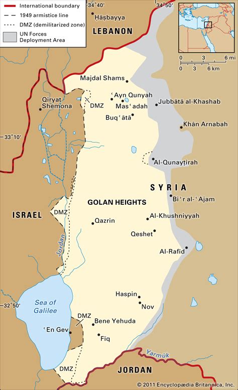 Golan Heights Map Middle East – Get Map Update