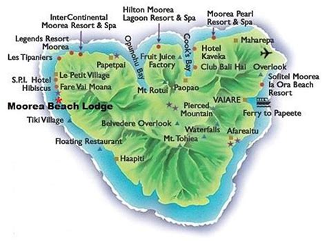 Hilton Moorea Resort Map