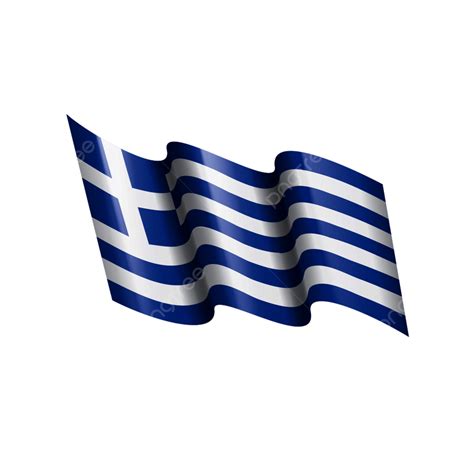 Greece Flag Vector Hd Images, Greece Flag Symbol Vector Ribbon, Stripes, Color, Greece PNG Image ...