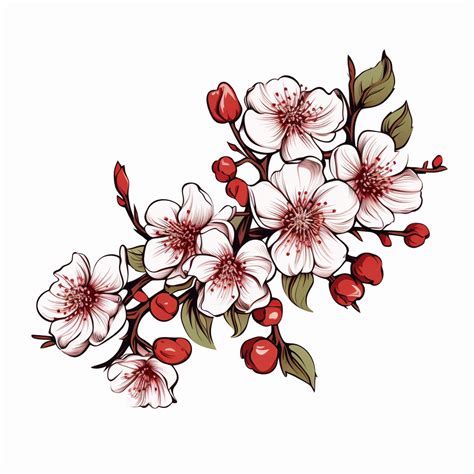 Hawthorn Flower Tattoo – The Bridge Tattoo Designs