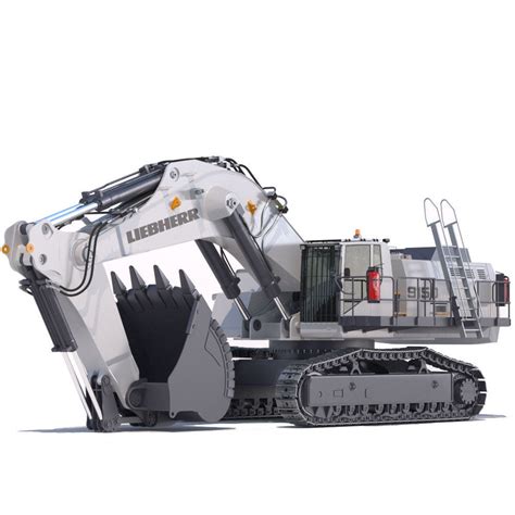 Mining Excavator Liebherr R9150 3D model | CGTrader