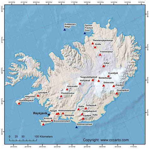 Map Volcano In Iceland | Volcano Erupt