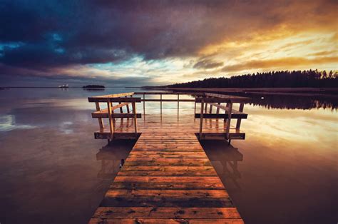 Lake Dock Sunset Wallpapers - Top Free Lake Dock Sunset Backgrounds - WallpaperAccess