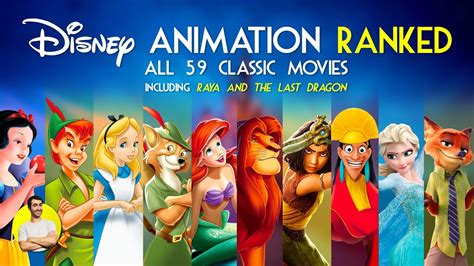 Disney Animation - All 59 Movies Ranked Worst to Best (w/ Raya and the Last Dragon) - YouTube