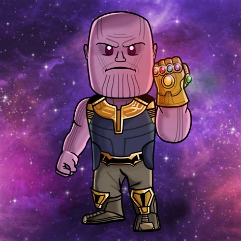 Cartoon Thanos - kanariyareon