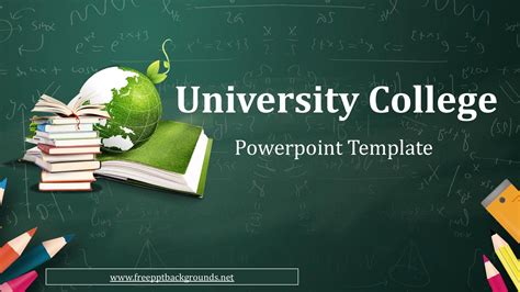 University College | Powerpoint template free, Google slides template ...