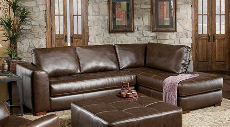 Deep Leather Sectional - Odditieszone