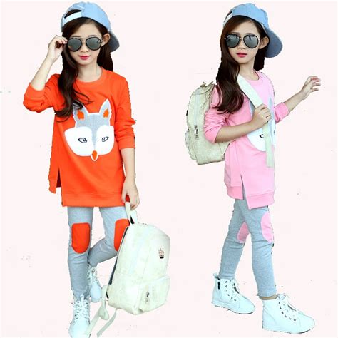 Girls clothes autumn long sleeve size for 4 5 6 7 8 9 10 11 12 13 years old children clothing ...