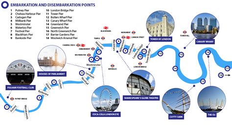 Thames River Bus Map