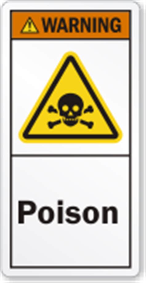 Warning Poison Label, SKU: LB-2343