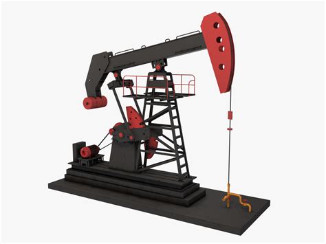 Oil Pumpjack Animated Modelo 3D $19 - .max .fbx .obj .3ds - Free3D