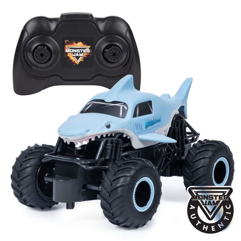 Monster Jam, Official Megalodon Remote Control Monster Truck, 1:24 ...