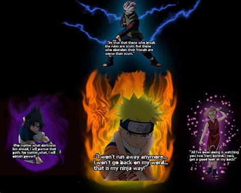 Team 7 Best Quotes - The Anime World | Wallpaper quotes, Naruto quotes, Anime quotes