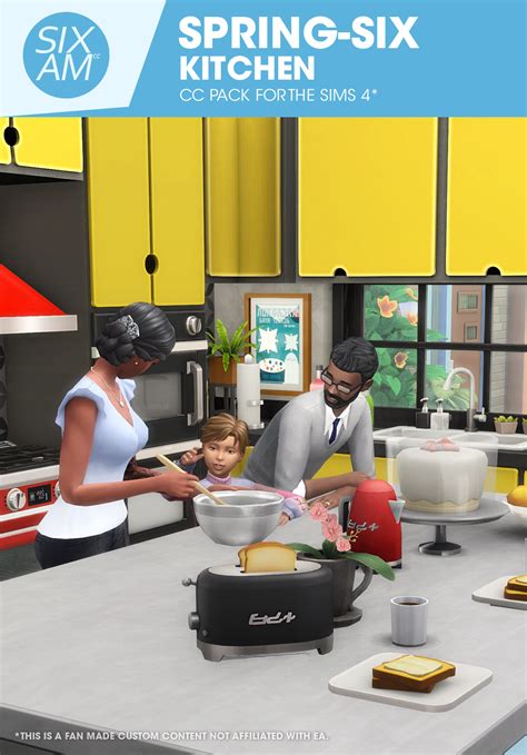 Spring-Six Kitchen CC Pack - The Sims 4 Build / Buy - CurseForge