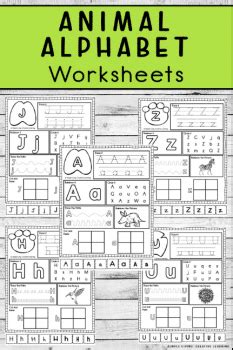 Animal Alphabet Worksheets | Free Homeschool Deals