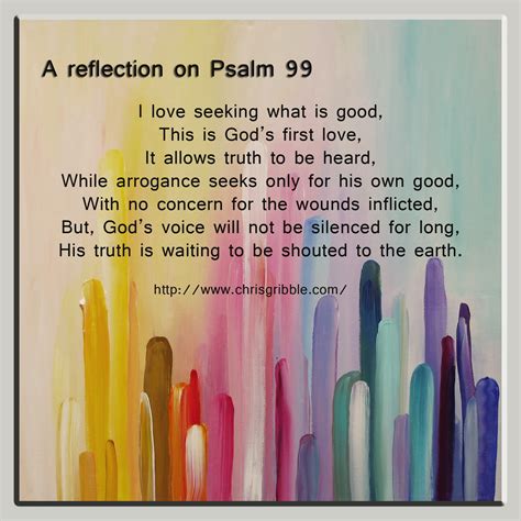 A reflection on Psalm 99