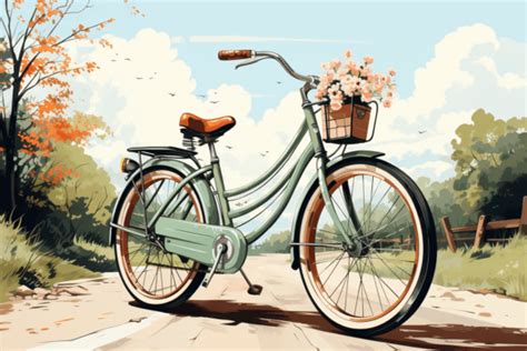 Watercolor Illustration of a Bicycle Graphic by saydurf · Creative Fabrica